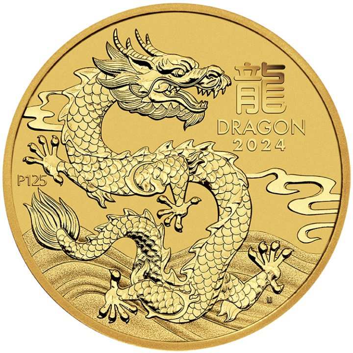 Gold coin Year of the Dragon 2024 - 1 ounce